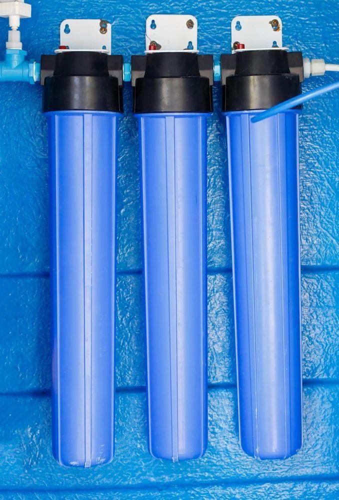 Three 20 inch jumbo PP filter housings