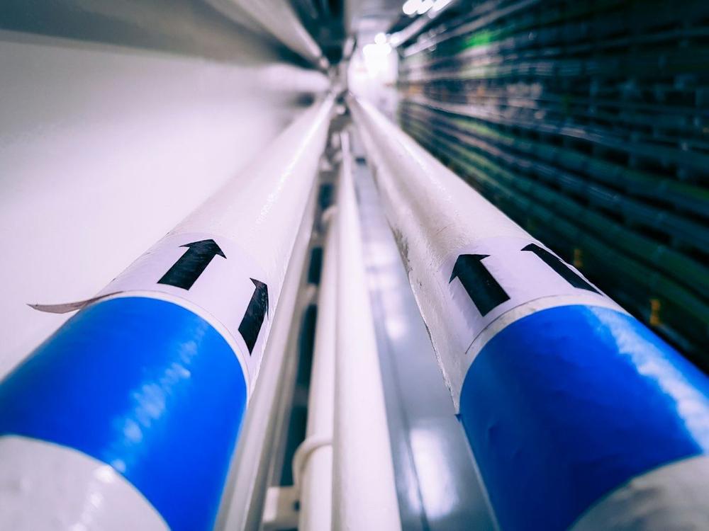 RO membrane pressure vessels in a treatment plant